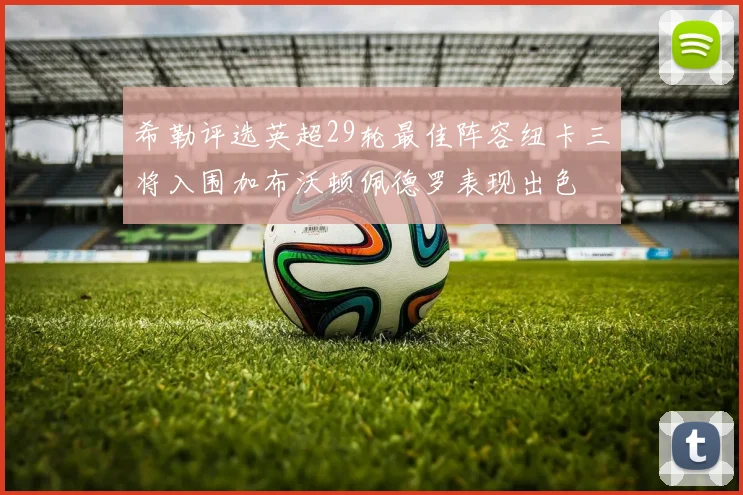 希勒评选英超29轮最佳阵容纽卡三将入围加布沃顿佩德罗表现出色