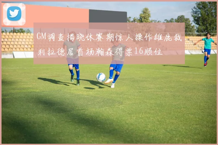GM调查揭晓休赛期惊人操作雄鹿裁利拉德居首杨瀚森得票16顺位